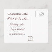 Magnolia Romantique Ivoire Faire-Part de Date (Dos)