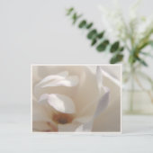 Magnolia Romantique Ivoire Faire-Part de Date (Debout devant)