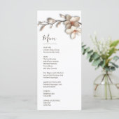 Magnolia Sculptural 3D Flower Menu (Staand voorkant)