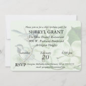  Magnolia Songvogels Birthday Invite Kaart (Achterkant)