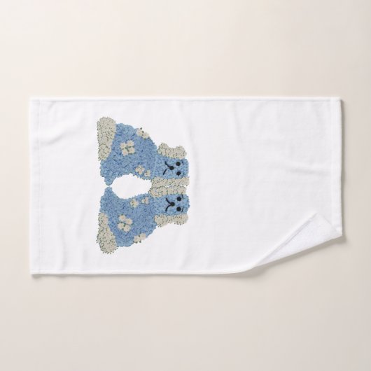 Magnolia Staffordshire Chiens Ginger Jars (Serviette à main)