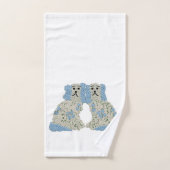 Magnolia Staffordshire Chiens Ginger Jars (Serviette à main)