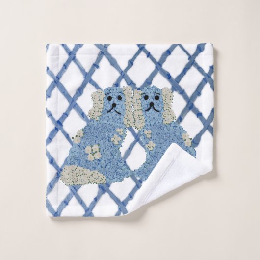 Magnolia Staffordshire Chiens Ginger Jars (Gant de toilette)