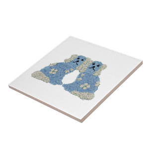 Magnolia Staffordshire Dogs Ginger Jars Art Tegeltje