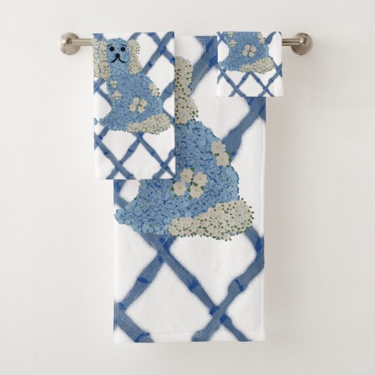 Magnolia Staffordshire Dogs Ginger Jars Bad Handdoek (Insitu)