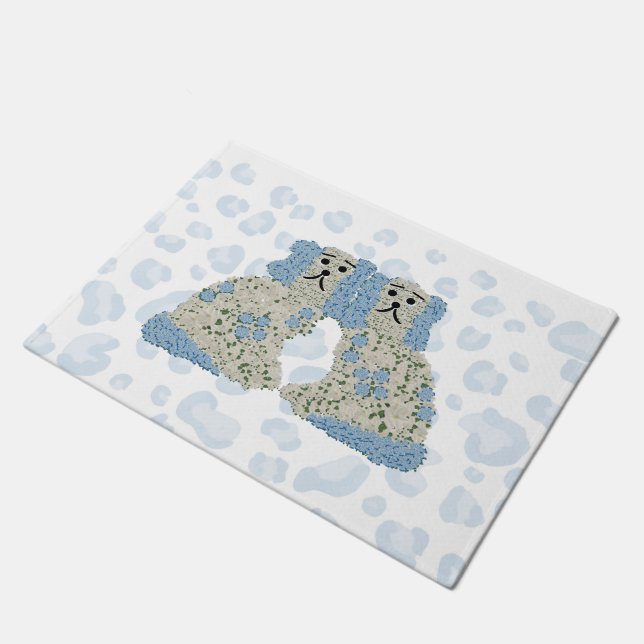 Magnolia Staffordshire Dogs Ginger Jars Deurmat (Schuin)