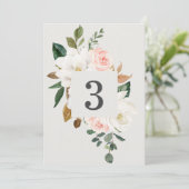 Magnolia-tabelnummers Menu (Staand voorkant)