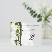 Magnolia Table Number Kaarten (Staand voorkant)