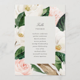 Magnolia tafelnummer met zitplaatsen