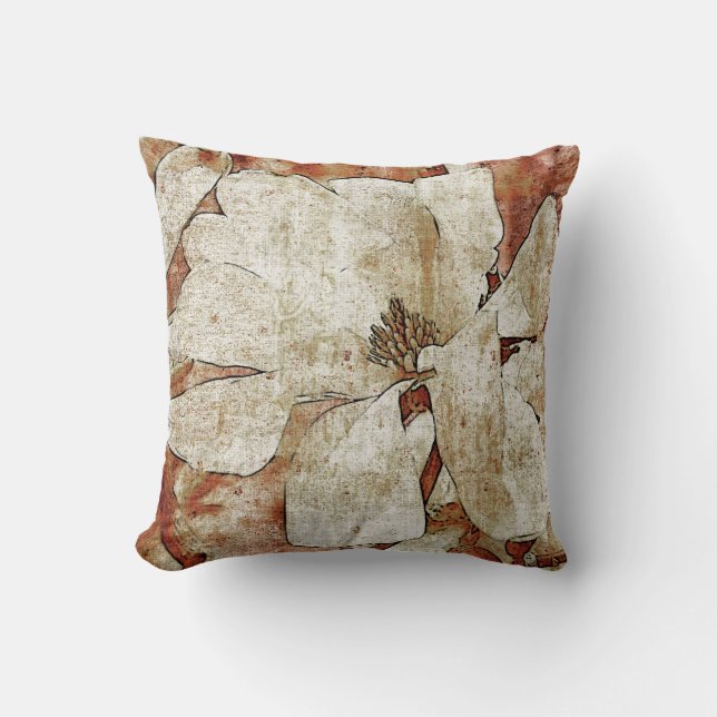  magnolia toss kussen (Voorkant)