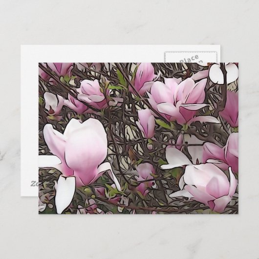Magnolia Tree Briefkaart (Voorkant / Achterkant)