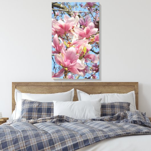 Magnolia Tree Canvas Afdruk (Insitu (Slaapkamer))