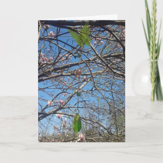Magnolia Tree Wind Chimes Denken Over U Kaart (Voorkant)