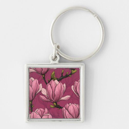 Magnolia tuin sleutelhanger (Voorkant)