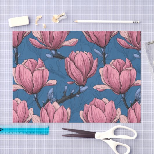 Magnolia tuin tissuepapier (Craft)