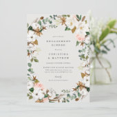 Magnolia-uitnodiging voor koppelavond menu