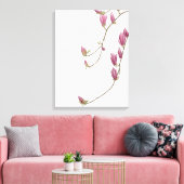 Magnolia Vine Canvas (Insitu (Woonkamer))