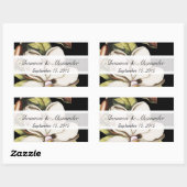 Magnolia vintage sur Stickers Noirs (Feuille)
