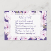 Magnolia Violet Mariage Envie De Cartes De Puits (Devant)