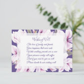 Magnolia Violet Mariage Envie De Cartes De Puits (Debout devant)