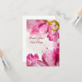 Magnolia Watercolor  Kaart (Voorkant / Achterkant in situ)