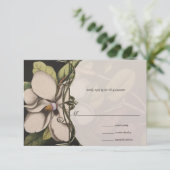 Magnolia Wedding Invitations sur Ice RSVP (Debout devant)