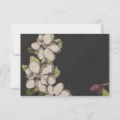 Magnolia Wedding Invitations sur Ice RSVP (Dos)