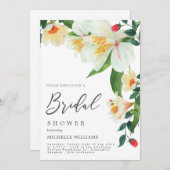 Magnolia Wedding Shower Invitation Card (Devant / Derrière)