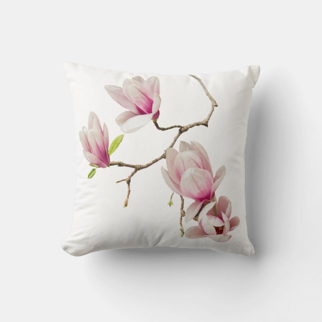 Magnolia White Kussen (Voorkant)