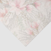 Magnolia Willow Patrooned Floral Tissue Papier (Detail)