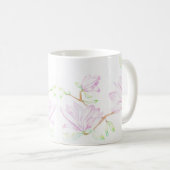 Magnolias à l'aquarelle de Mug (Devant droit)