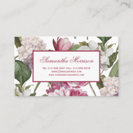 Magnolia's andere bloemen Antiek Botanisch Visitekaartje