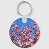 Magnolias Blue Sky Flower op maat Sleutelhanger (Achterkant)