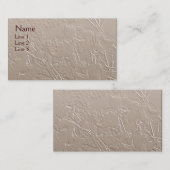 Magnolias Elégant Carte de visite d'art floral (Devant / Derrière)