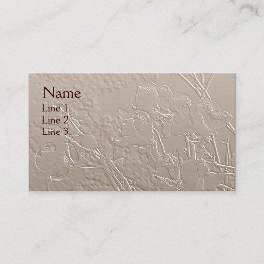 Magnolias Elégant Carte de visite d'art floral (Devant)