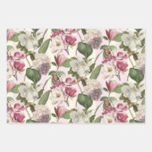 Magnolias en Hydrangeas  Inpakpapier Vel (Voorkant 3)