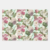 Magnolias en Hydrangeas  Inpakpapier Vel (Voorkant 2)