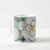 Magnolias Koffie Mok (Voorkant links)