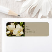 Magnolias Mariage Adresse de retour Étiquettes (En situation)