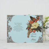 Magnolias n Bird of Paradise - Programme de mariag (Debout devant)