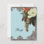 Magnolias n Bird of Paradise - RSVP Response Card (Achterkant)