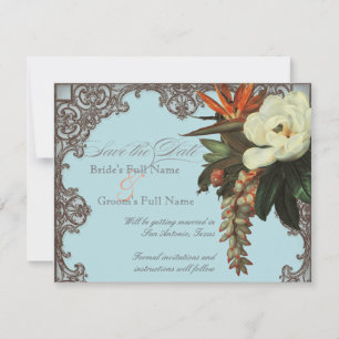 Magnolias n Bird of Paradise - Save the Date