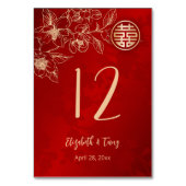 Magnolie Chinese bruiloft Kaart (Voorkant)