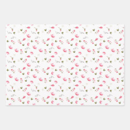 Magnoliumbloempakpapier, roze Magnolias Inpakpapier Vel