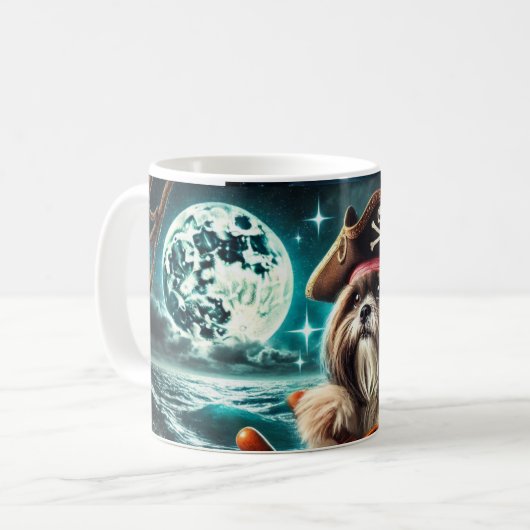 Magnum de Shih Tzu Pirate Mok (Voorkant links)