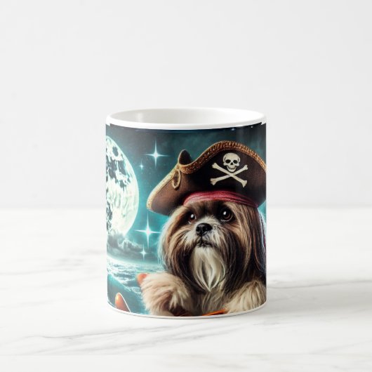 Magnum the Shih Tzu Pirate Mug (Centre)