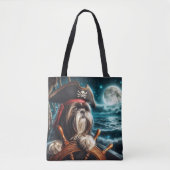 Magnum the Shih Tzu Pirate - Sac fourre-tout en to (Devant)