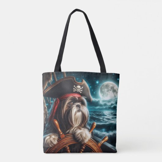 Magnum the Shih Tzu Pirate - Sac fourre-tout en to (Dos)