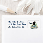 Magpie Bird Nature Faune Étiquette de adresse anim (En situation)