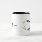 Magpie Bird, Nature, Faune Famille Mug (Centre)